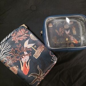 Spartina Navy Blue Mermaid Print Women's Bag Set